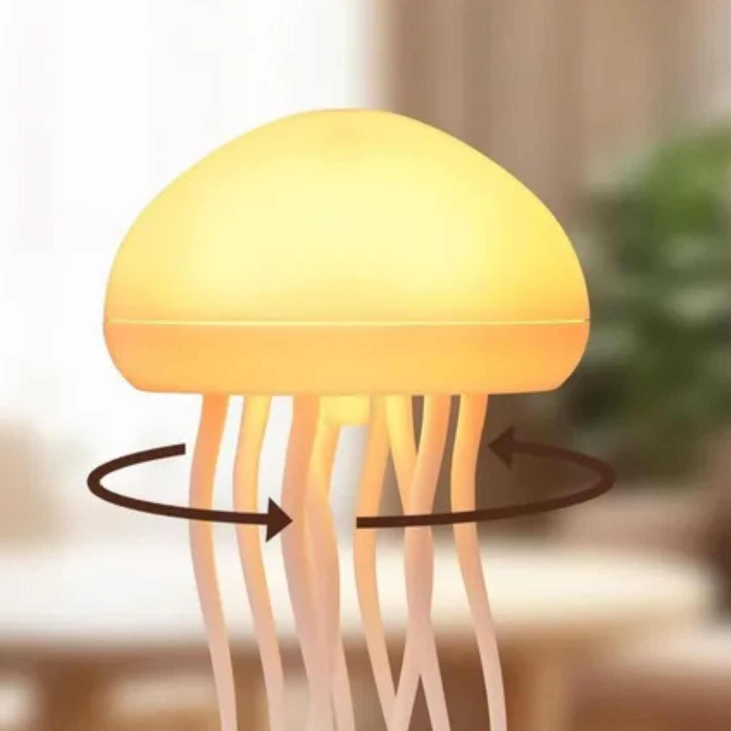 Medusa flotante con luces