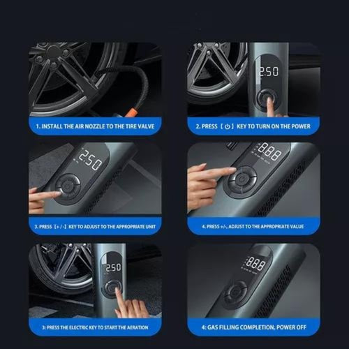 Compresor Aire Usb Portátil Auto Premium