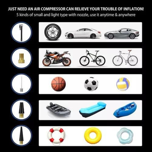 Compresor Aire Usb Portátil Auto Premium