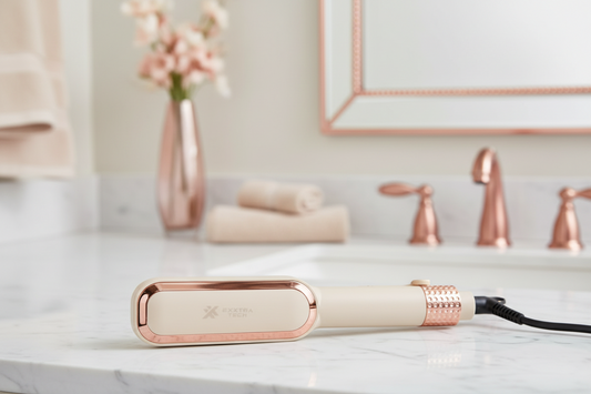 Plancha Cepillo Alisador Eléctrico 2 en 1 – Alisa y Peina Rápido