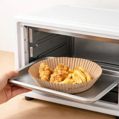 Pack 100 Bandejas Antiadherentes para Freidora de Aire – Cociná Sin Limpiar