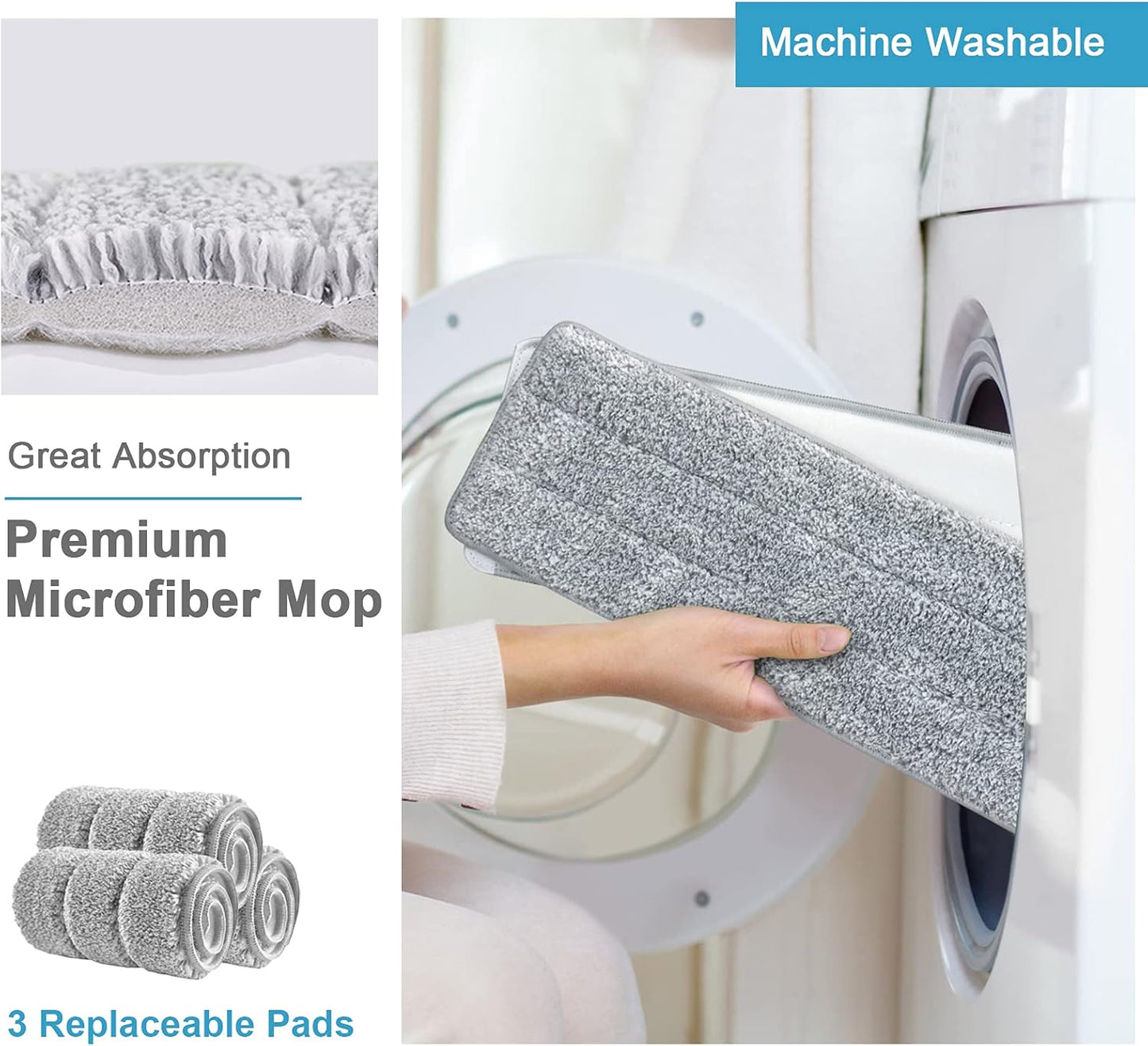 Mopa con Cabeza Rebotante Automática