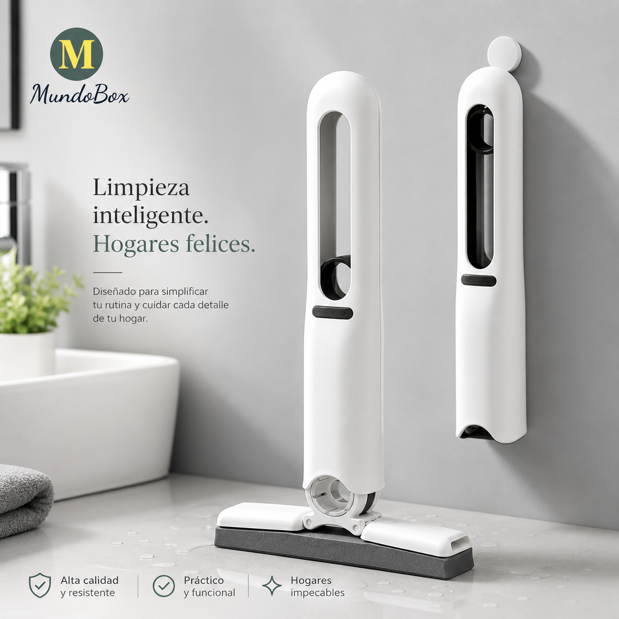 Mini Mopa Limpiadora Compacta | Limpieza Rápida sin Esfuerzo