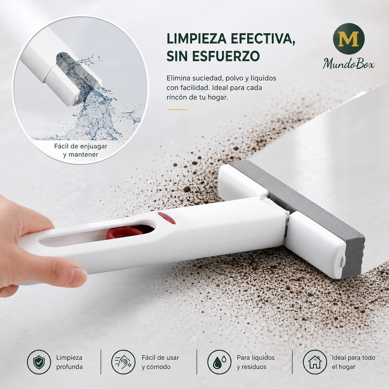 Mini Mopa Limpiadora Compacta | Limpieza Rápida sin Esfuerzo