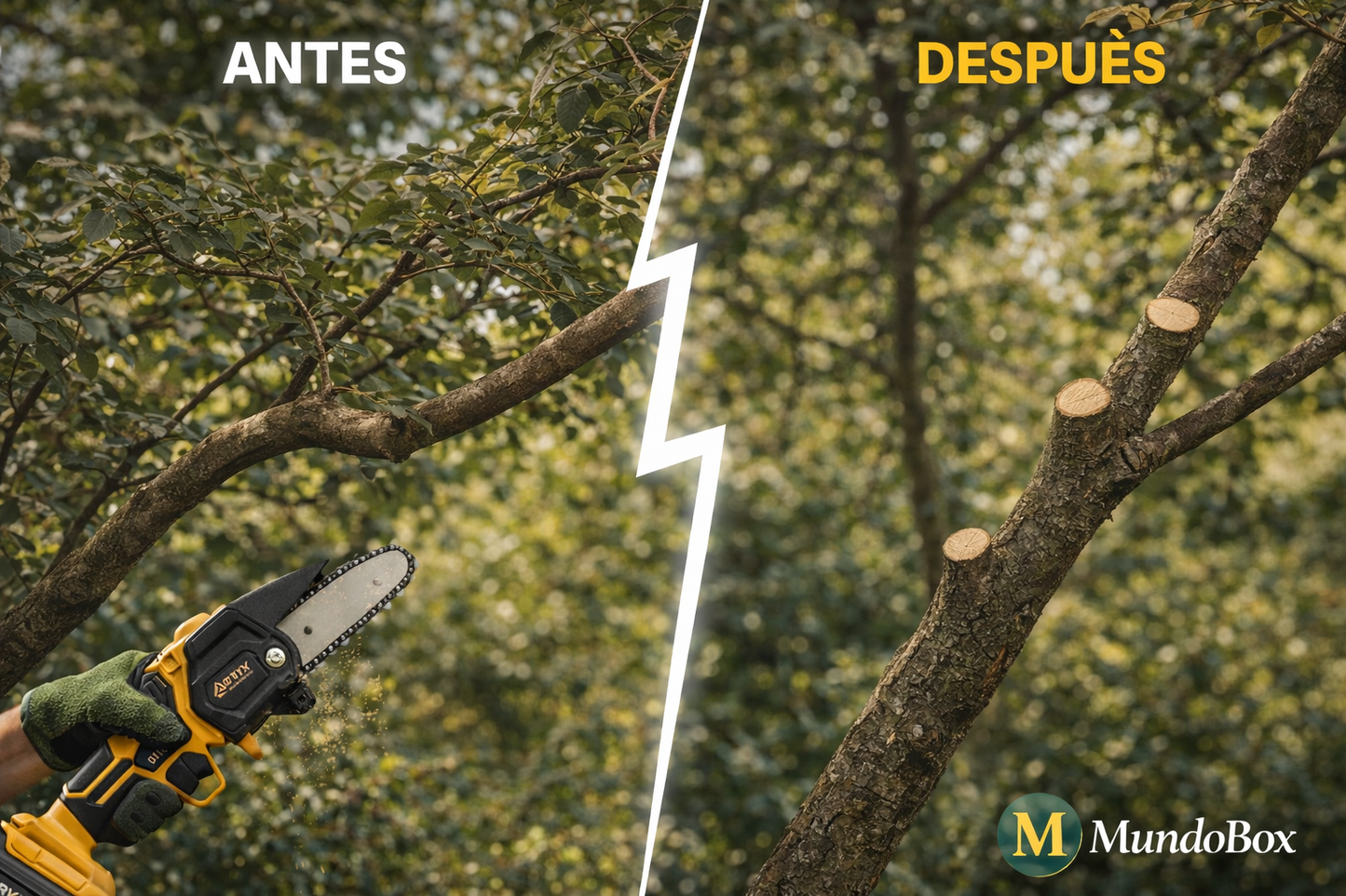 Mini Motosierra Eléctrica 400W – Ideal para Poda y Jardín