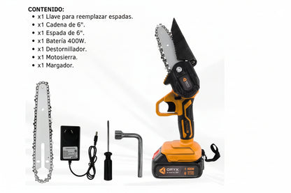 Mini Motosierra Eléctrica 400W – Ideal para Poda y Jardín