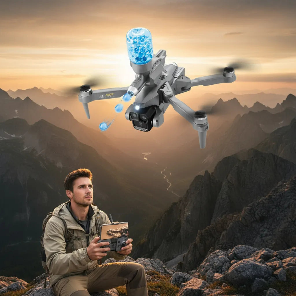 Dron K11 Max Shoot Triple Cámara con Hid