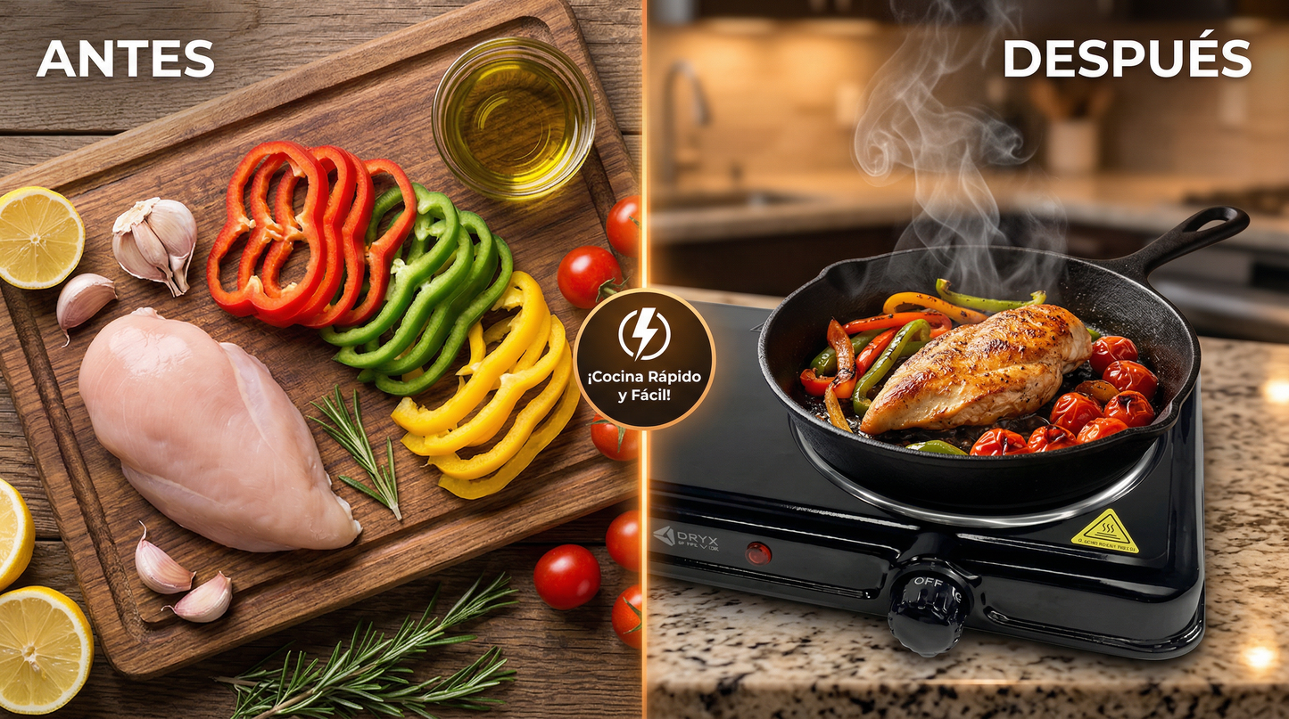 Anafe Eléctrico 2 Hornallas 2000W – Cocina en Cualquier Lugar